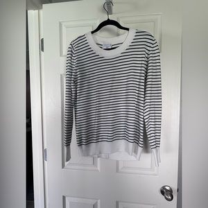 Eight 18 open back striped sweater